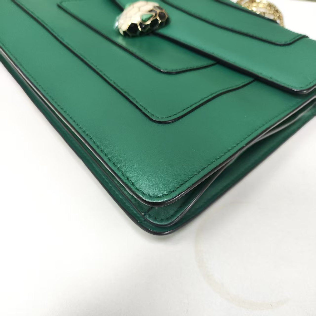 Bulgari - Serpenti - Leather - Green - (medium)