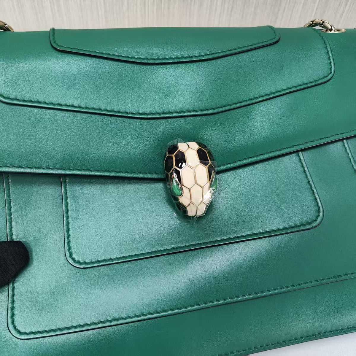 Bulgari - Serpenti - Leather - Green - (medium)