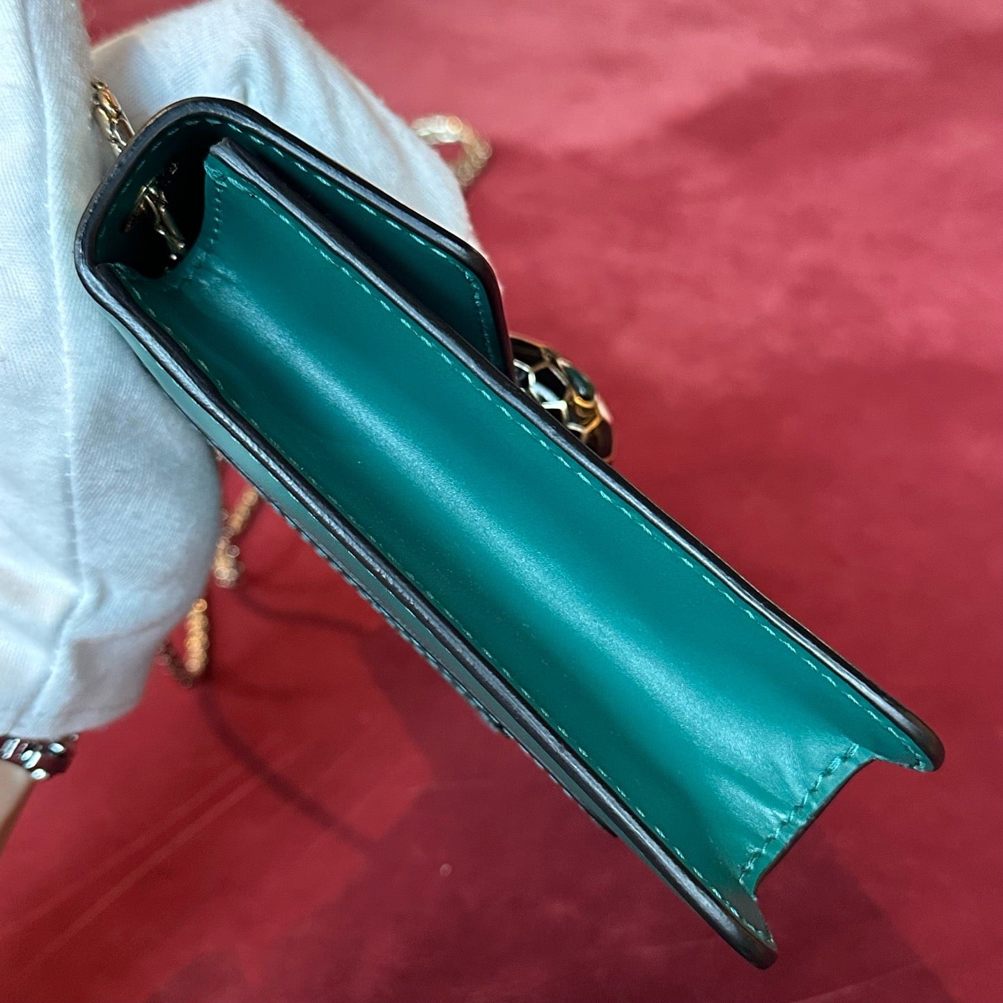 Bulgari - Serpenti - Leather - Green - (small)