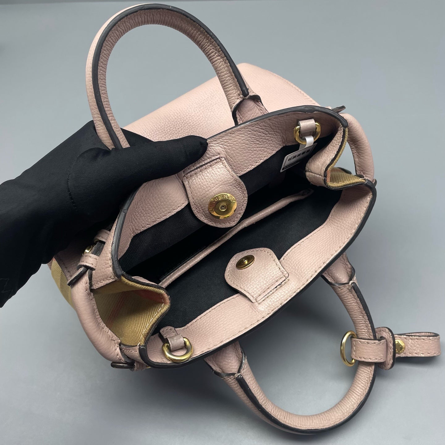 Burberry - Banner Bag - Leather - Pink - (mini)