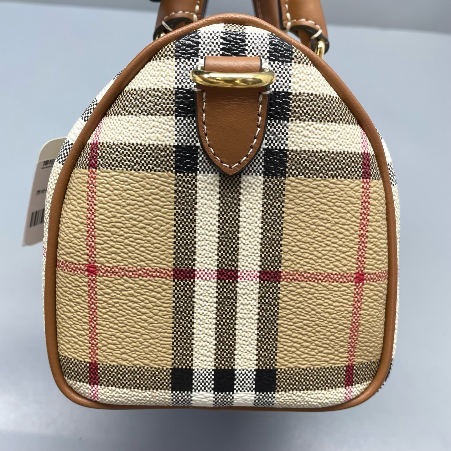 Burberry - Boston - Coated canvas with leather trim - Multicolour with Brown trim - (mini)