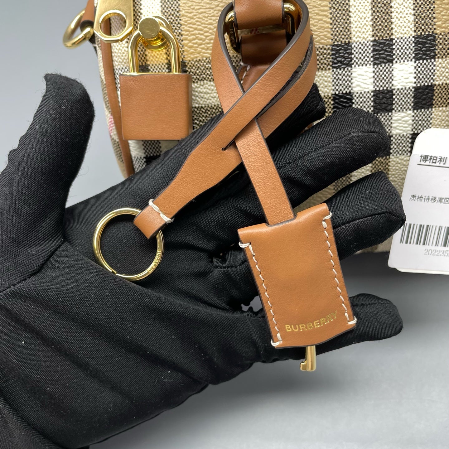 Burberry - Boston - Coated canvas with leather trim - Multicolour with Brown trim - (mini)