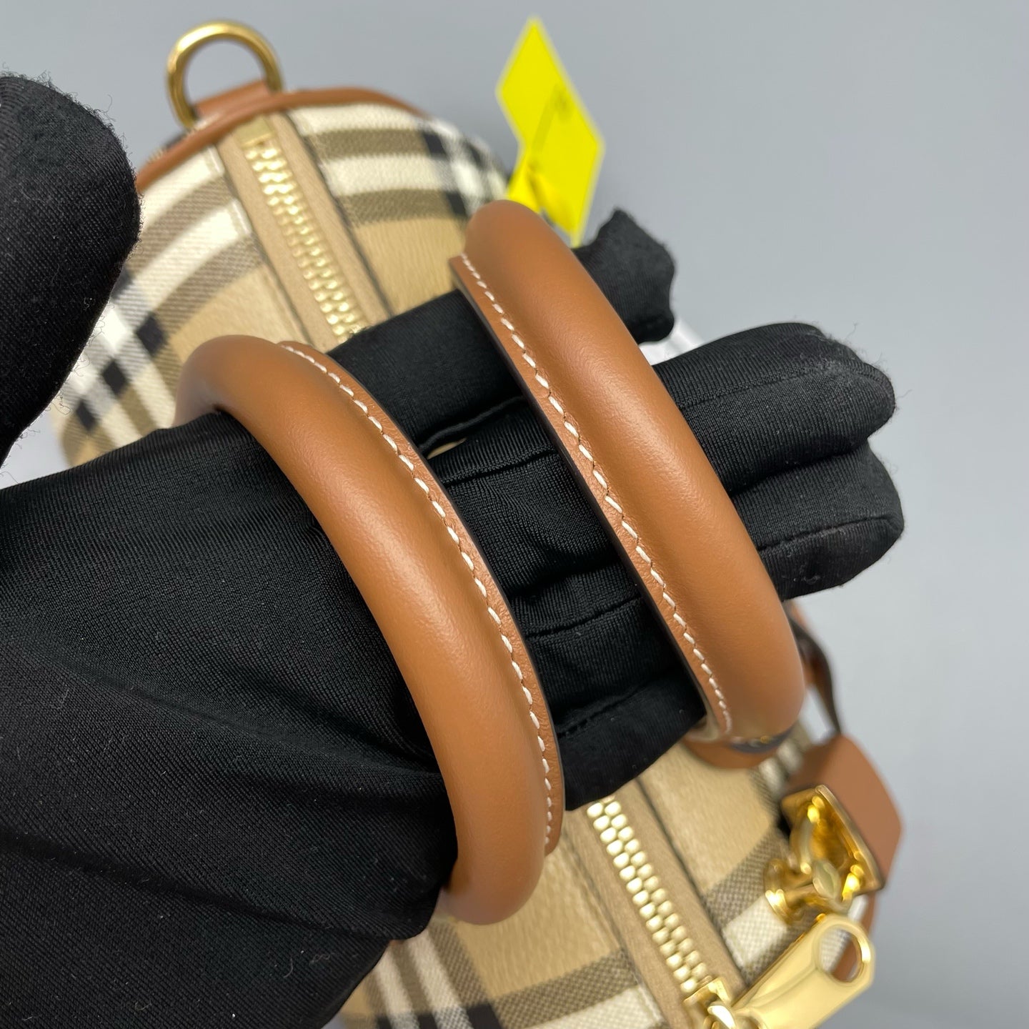 Burberry - Boston - Coated canvas with leather trim - Multicolour with Brown trim - (mini)