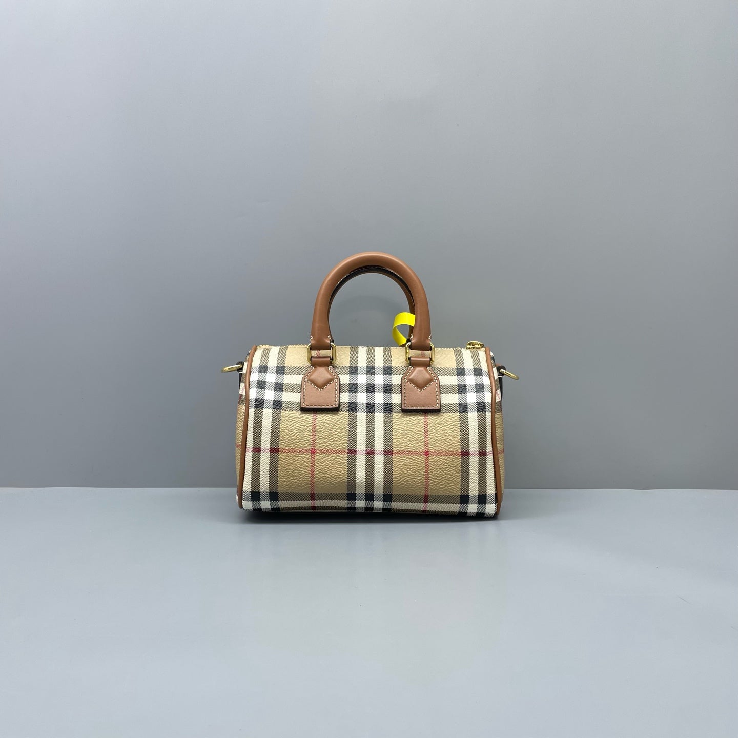 Burberry - Boston - Coated canvas with leather trim - Multicolour with Brown trim - (mini)