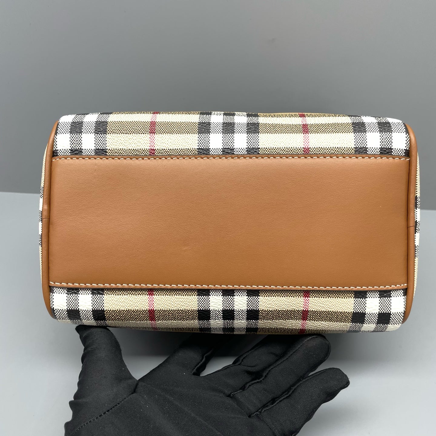Burberry - Boston - Coated canvas with leather trim - Multicolour with Brown trim - (mini)