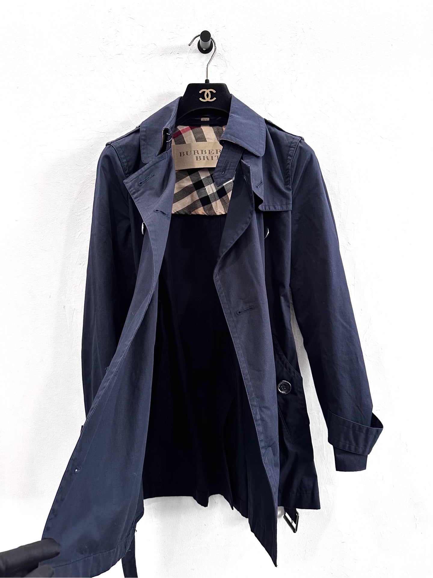 Burberry - Brit - Cotton - Navy - (4)