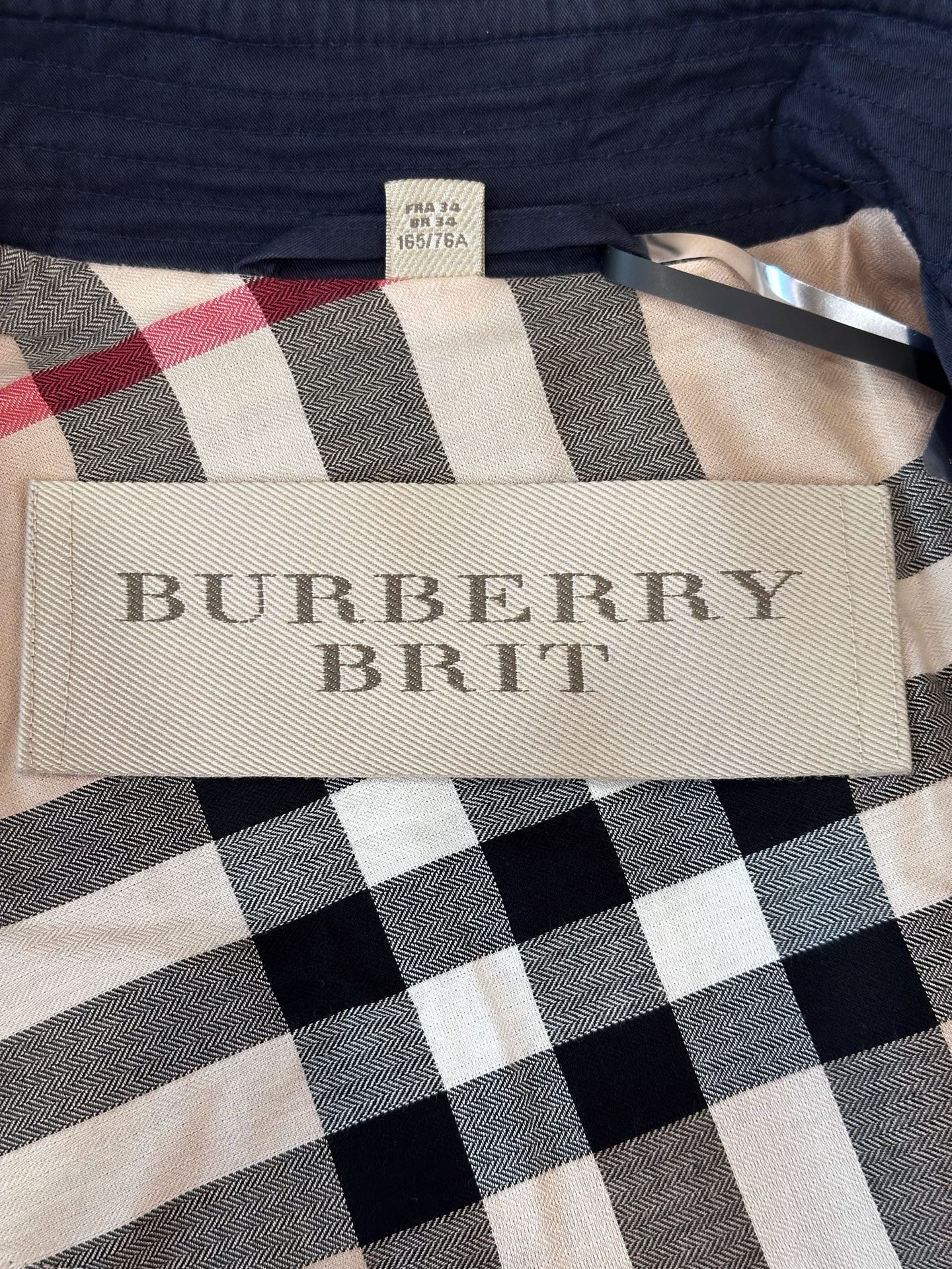 Burberry - Brit - Cotton - Navy - (4)