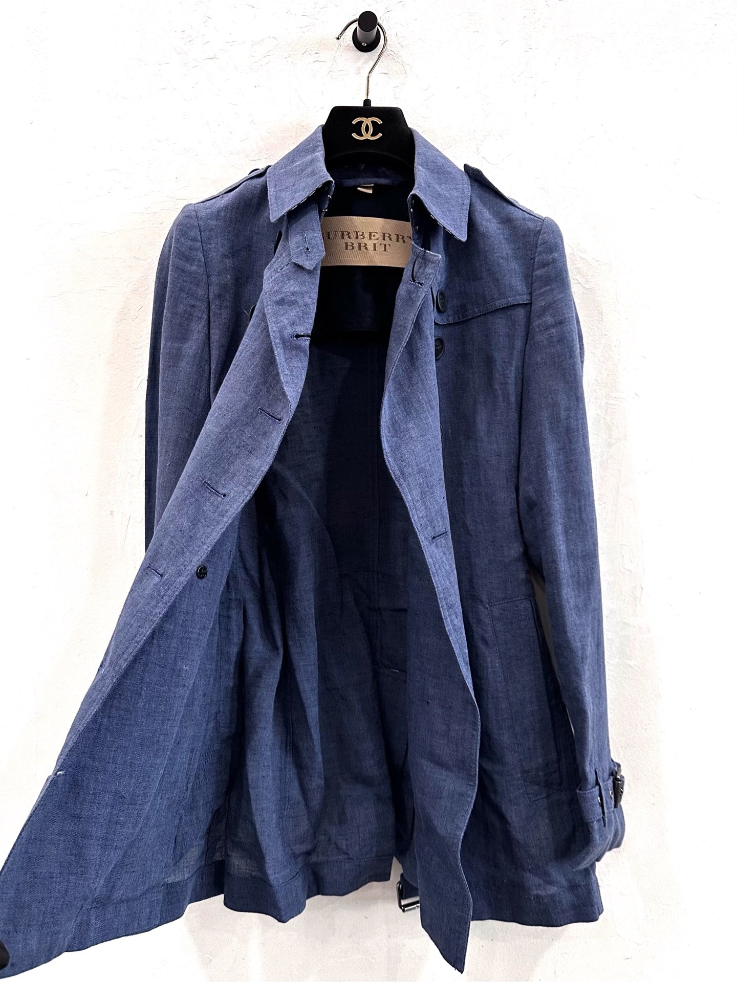 Burberry - Brit - Linen - Blue - (4)