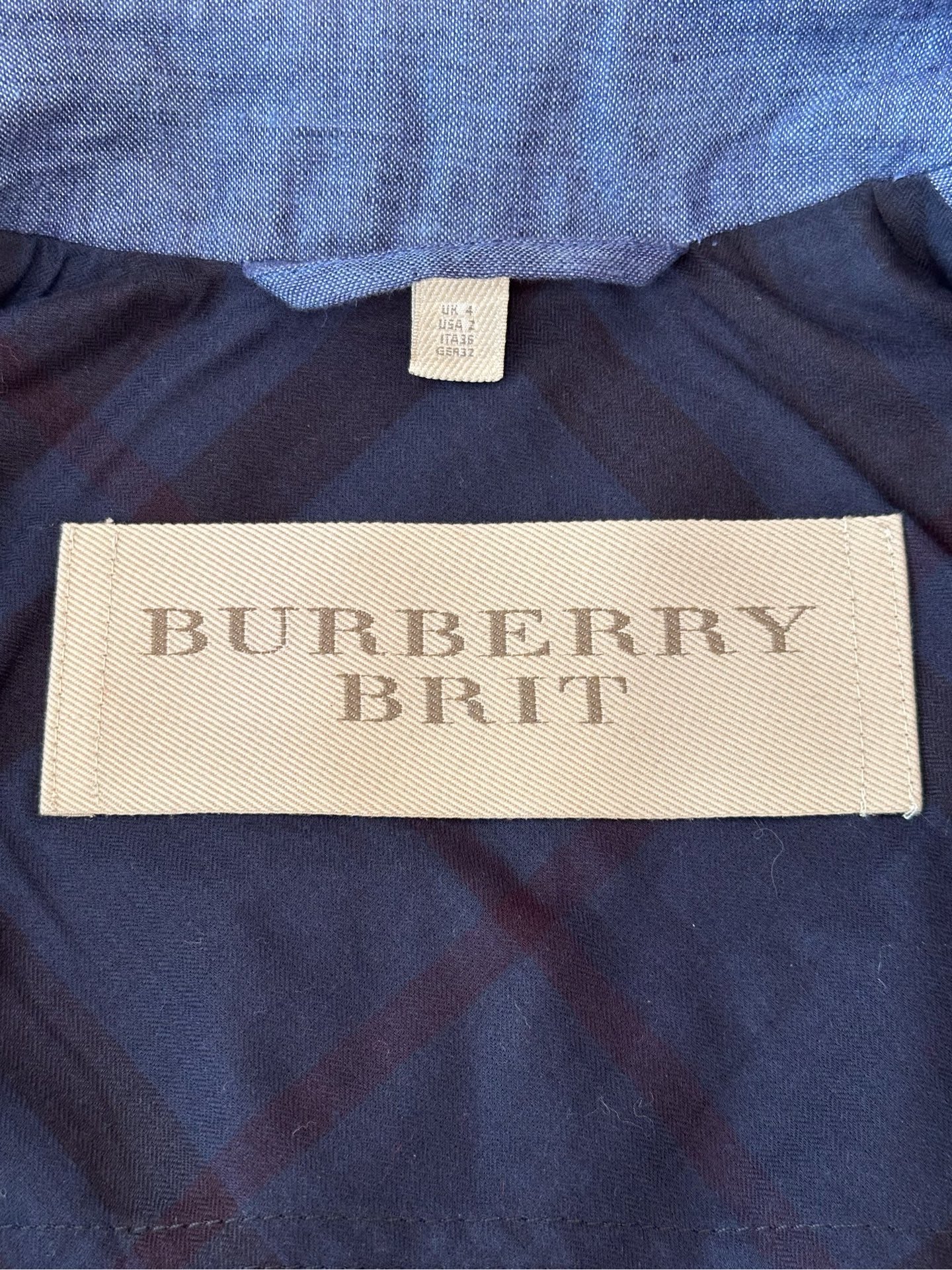 Burberry - Brit - Linen - Blue - (4)