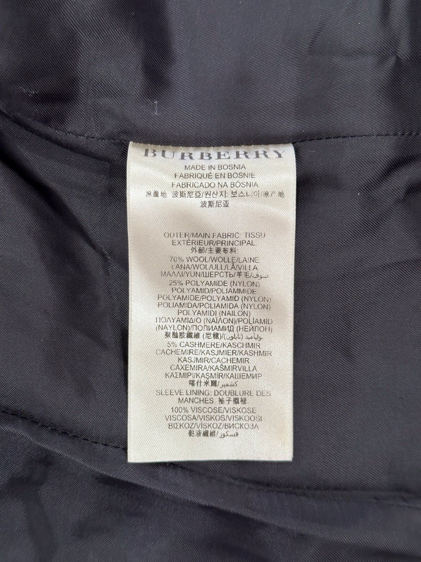 Burberry - Brit - Wool - Black - (4)