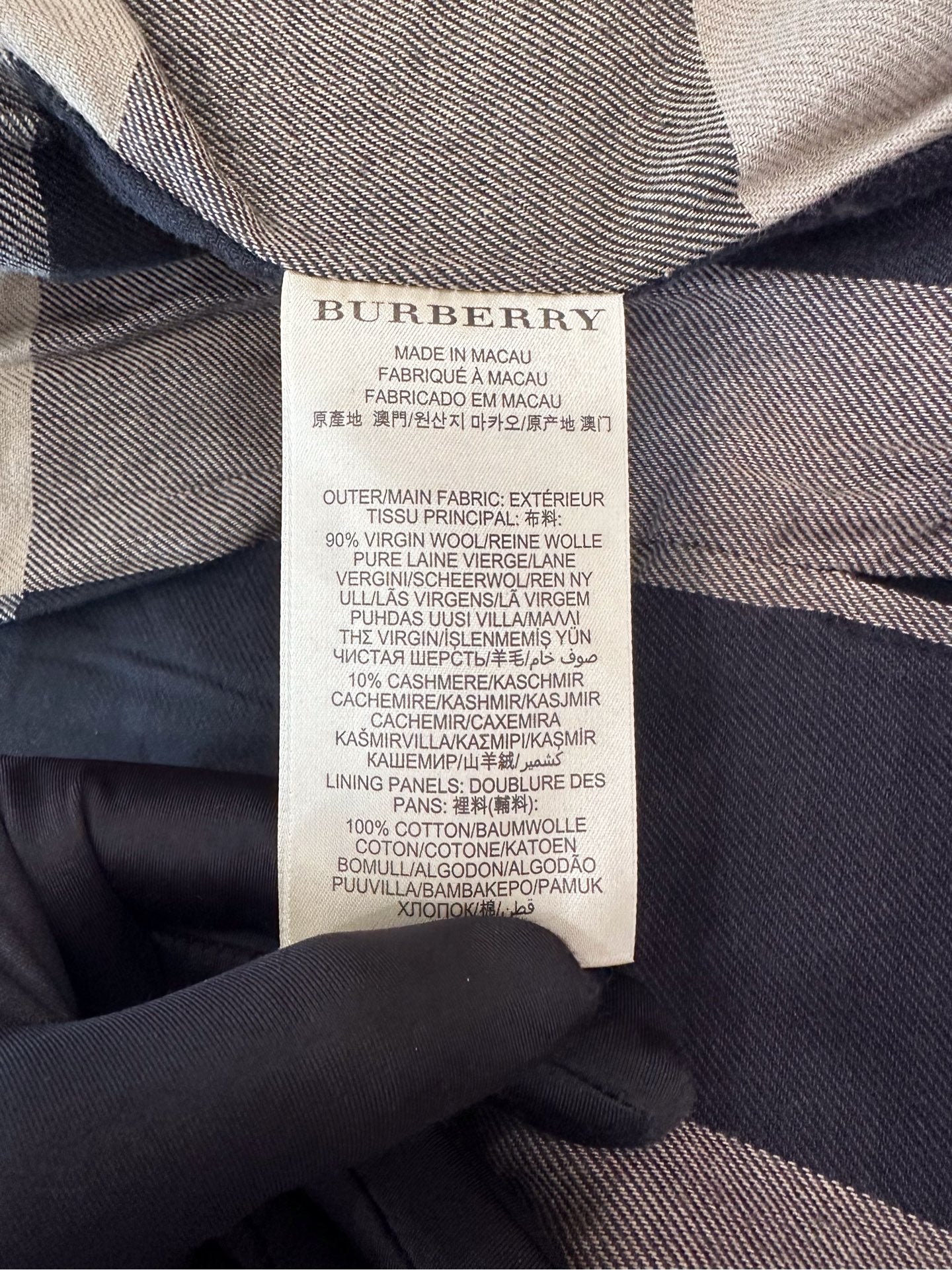 Burberry - Brit - Wool - Navy - (S)
