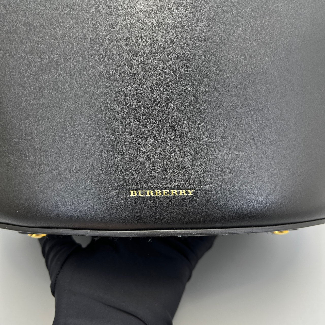 Burberry - Bucket Bag with Pouch - Leather - Black - (medium)