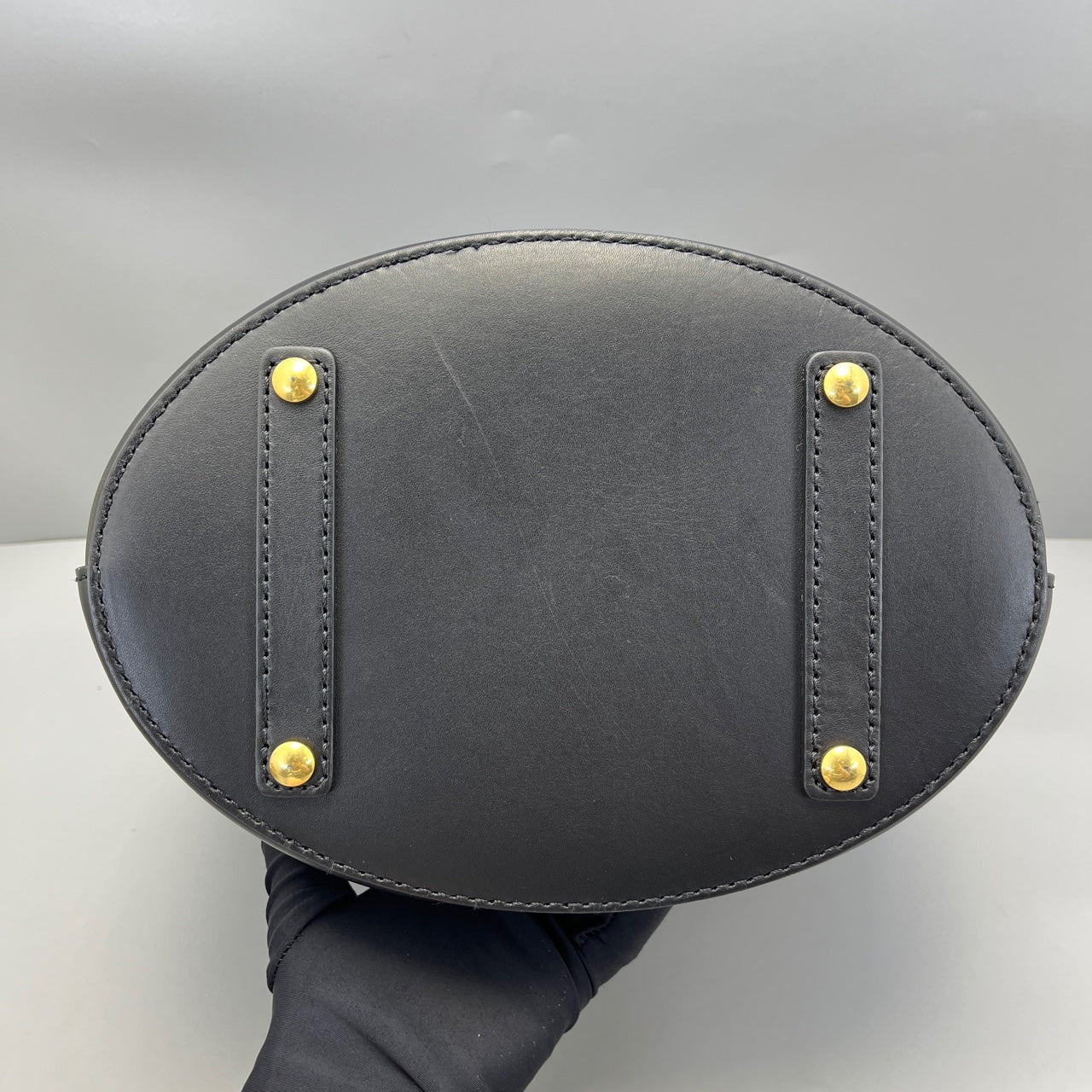 Burberry - Bucket Bag with Pouch - Leather - Black - (medium)