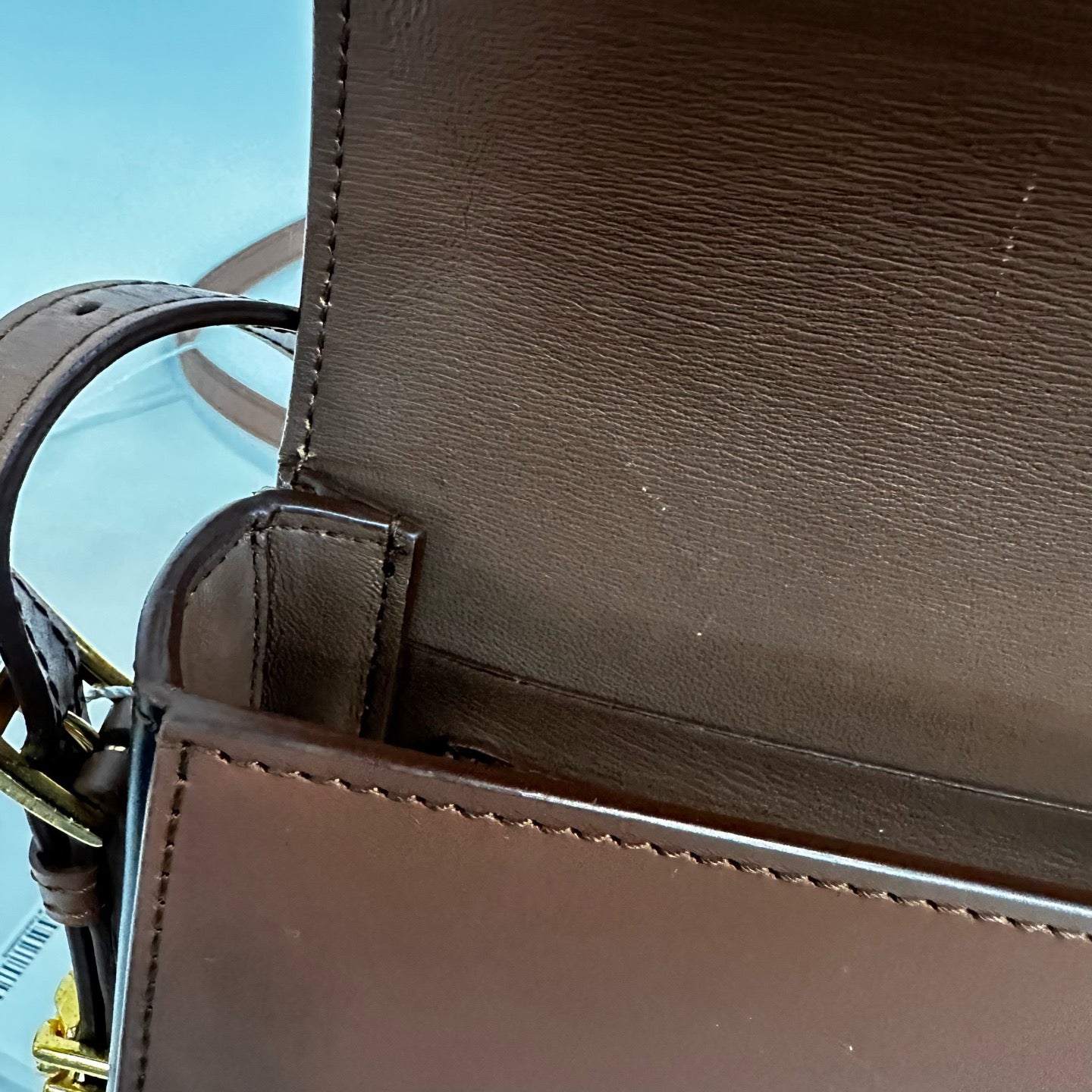 Burberry - Crossbody Bag - Leather - Brown - (Small)