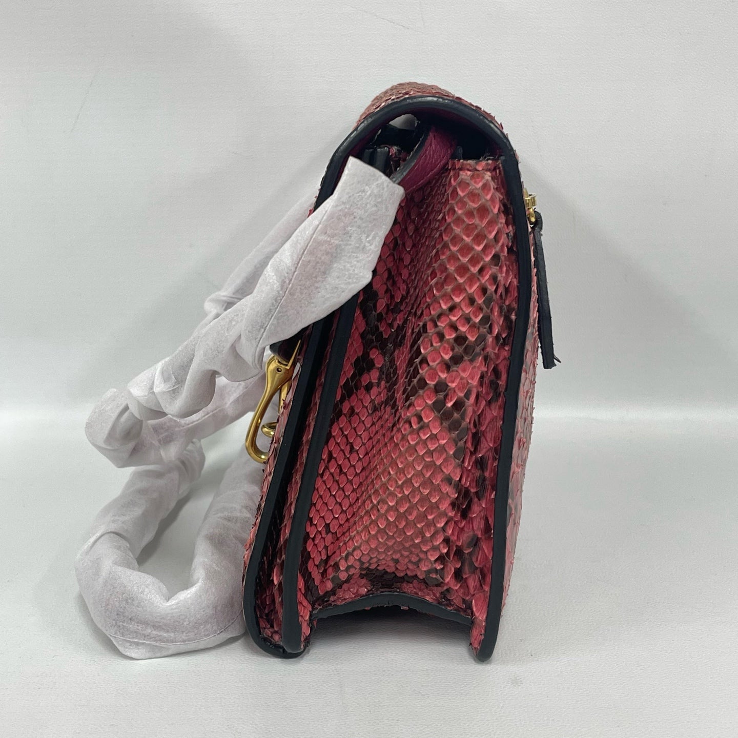 Burberry - Envelope Messenger Bag - Snakeskin leather - Pink - (small)