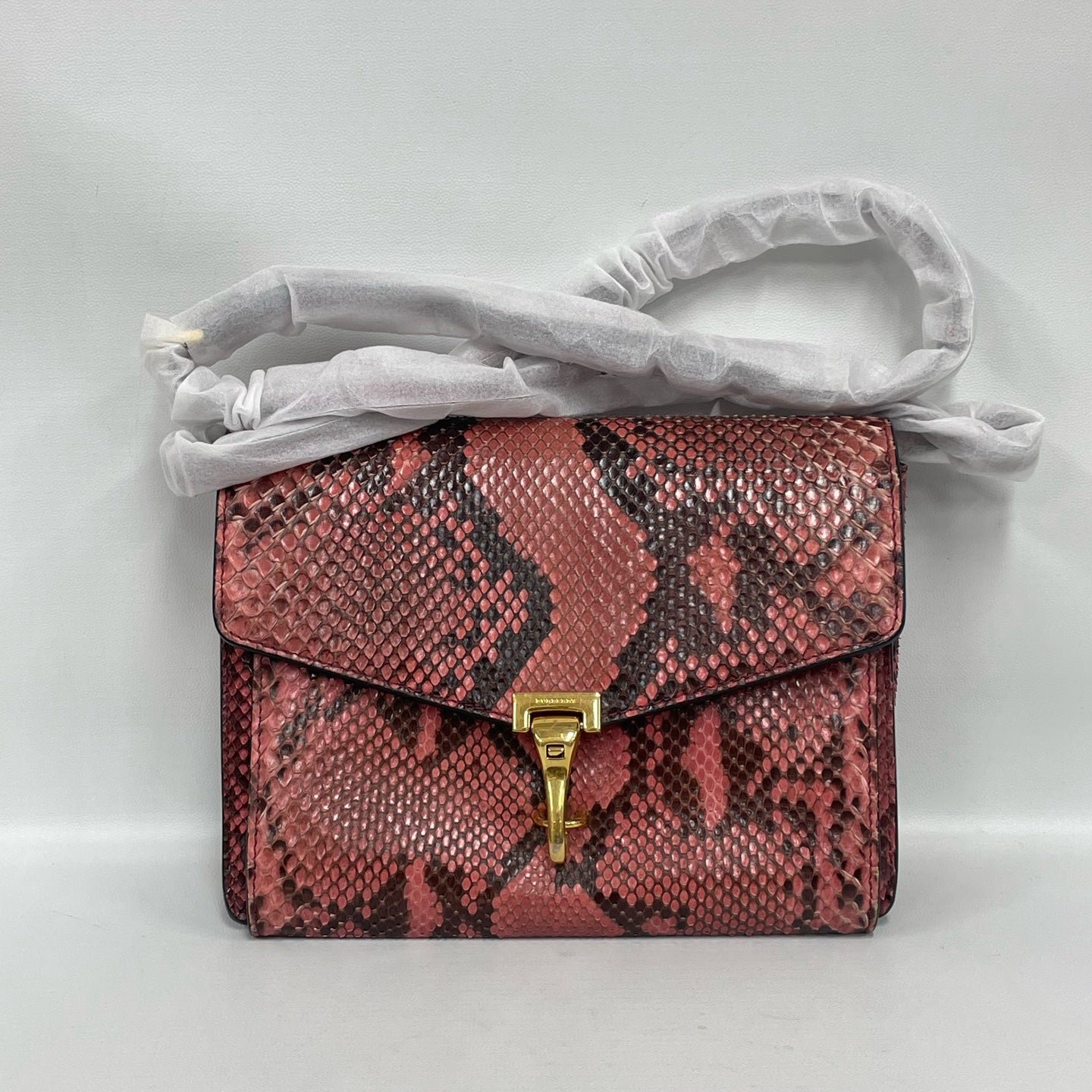 Burberry - Envelope Messenger Bag - Snakeskin leather - Pink - (small)