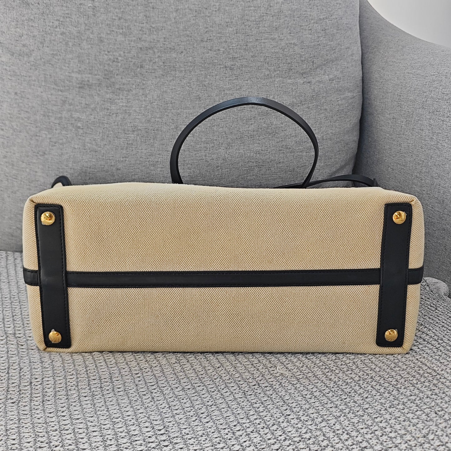 Burberry - Freya Tote - Cotton - Beige - (Medium)