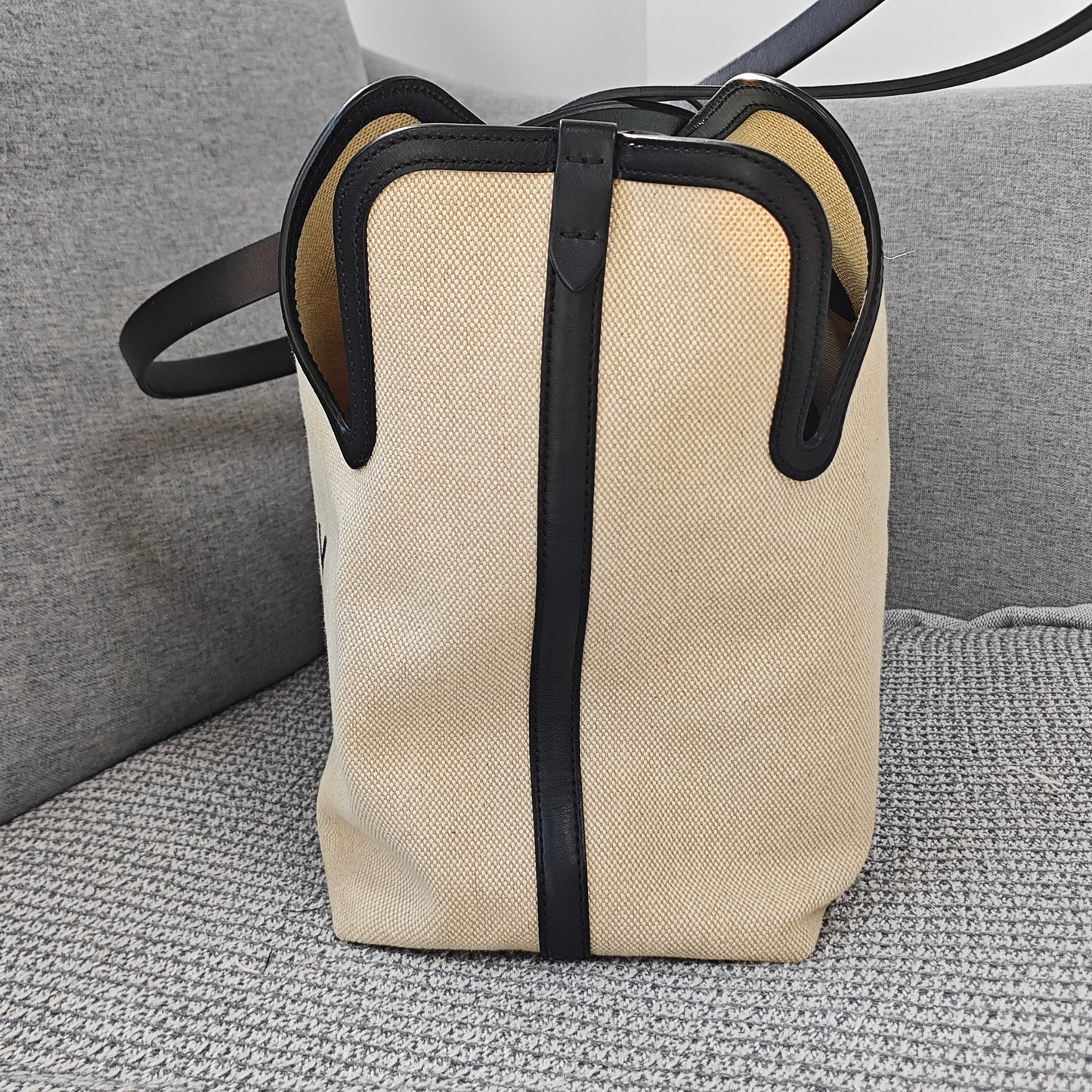Burberry - Freya Tote - Cotton - Beige - (Medium)