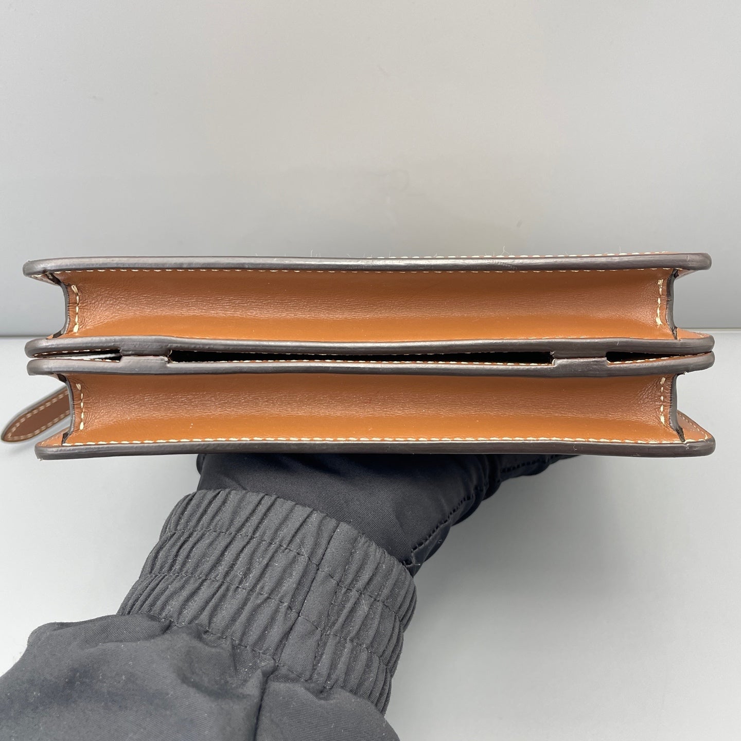 Burberry - Horseferry Print Pocket Bag - Leather and Canvas - Brown - (mini)