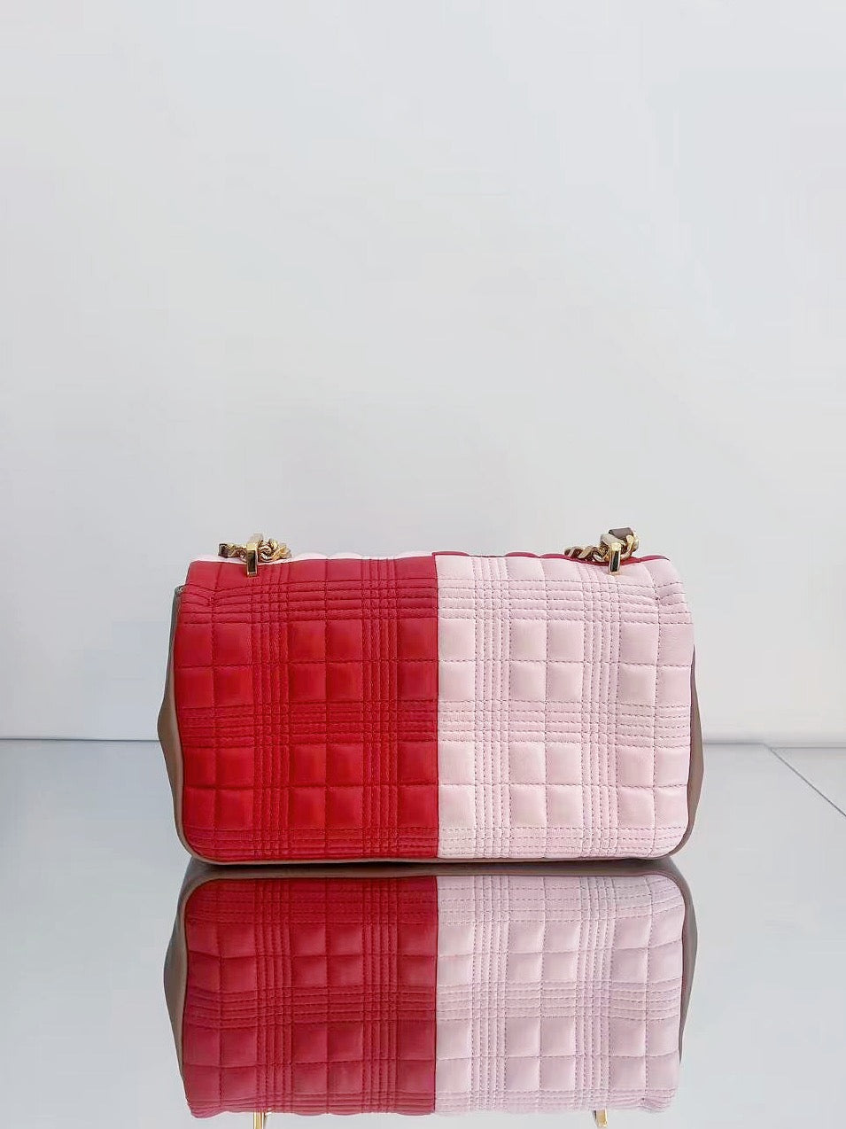 Burberry - Lola Bag - Lambskin leather - Red and Pink - (Small)