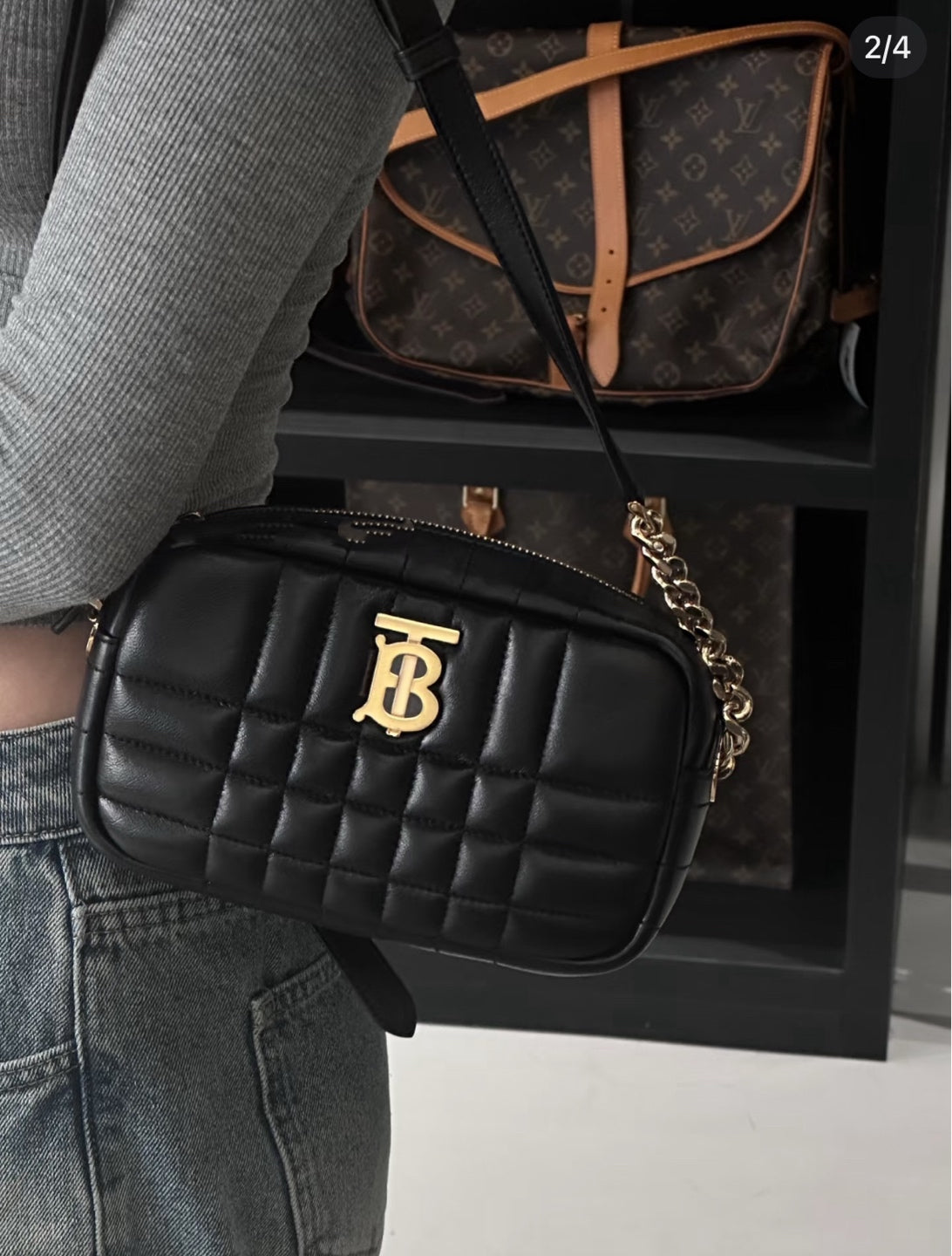 Burberry - Lola Camera Bag - Leather - Black - (small)
