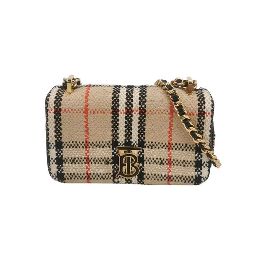 Burberry - Lola - Tweed and Leather - Multicolour with Gold-Tone Hardware - (mini)