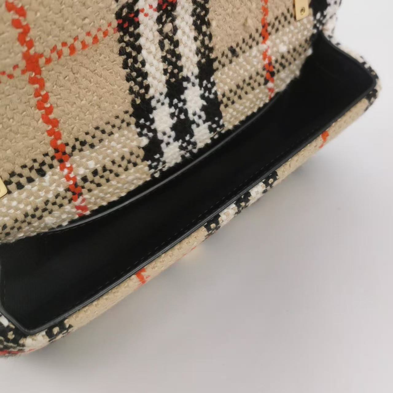 Burberry - Lola - Tweed and Leather - Multicolour with Gold-Tone Hardware - (mini)
