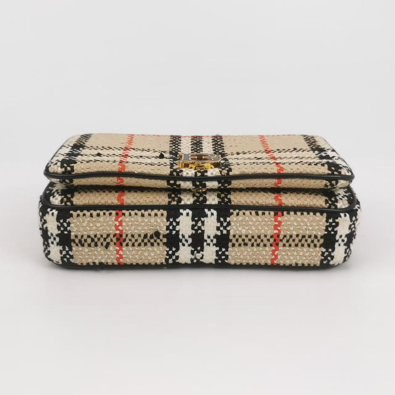 Burberry - Lola - Tweed and Leather - Multicolour with Gold-Tone Hardware - (mini)