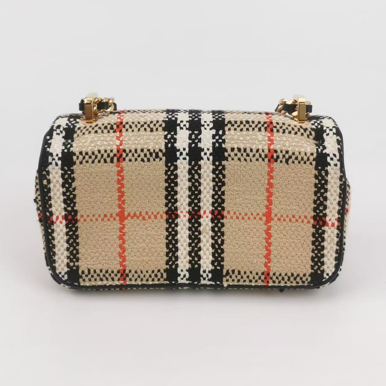 Burberry - Lola - Tweed and Leather - Multicolour with Gold-Tone Hardware - (mini)