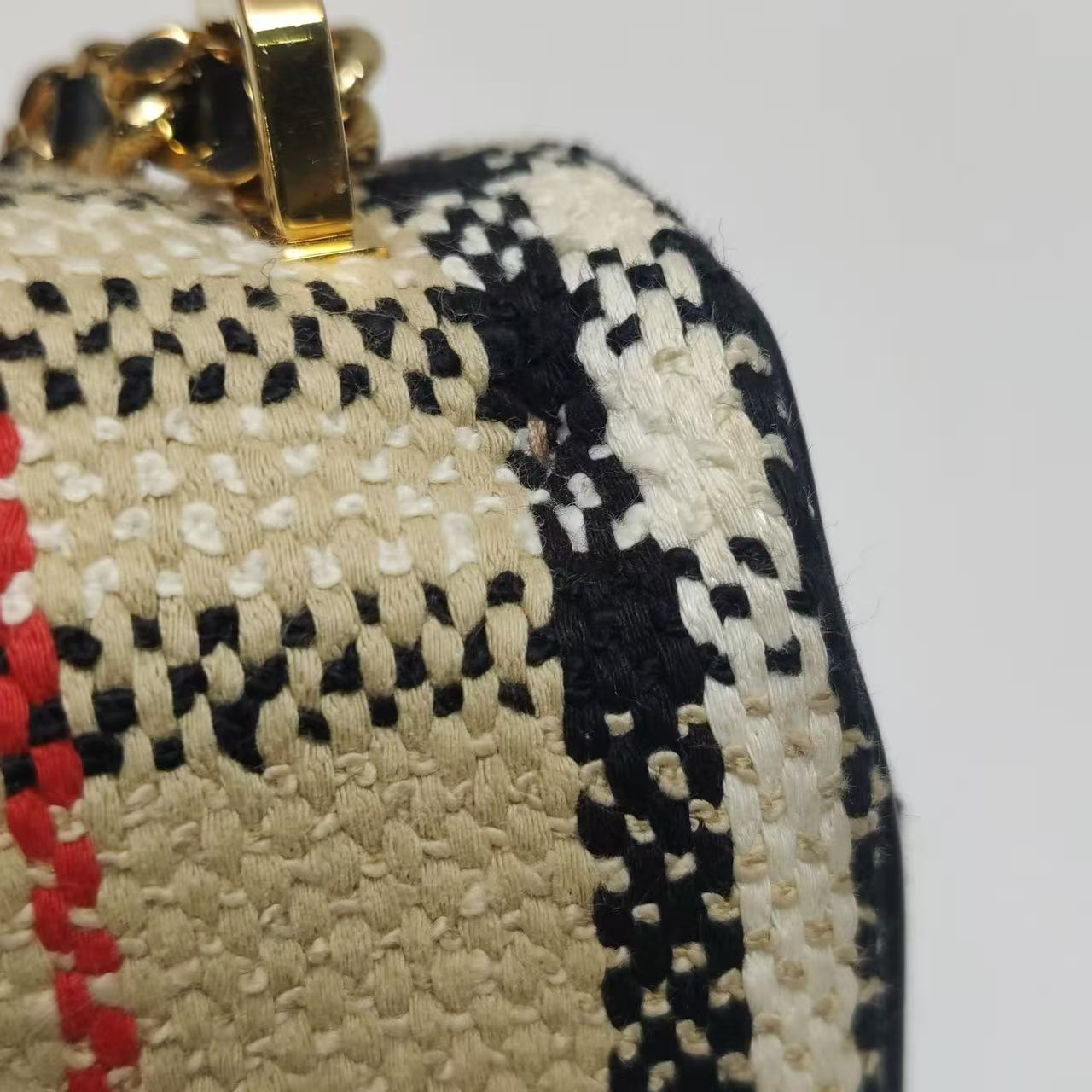 Burberry - Lola - Tweed and Leather - Multicolour with Gold-Tone Hardware - (mini)