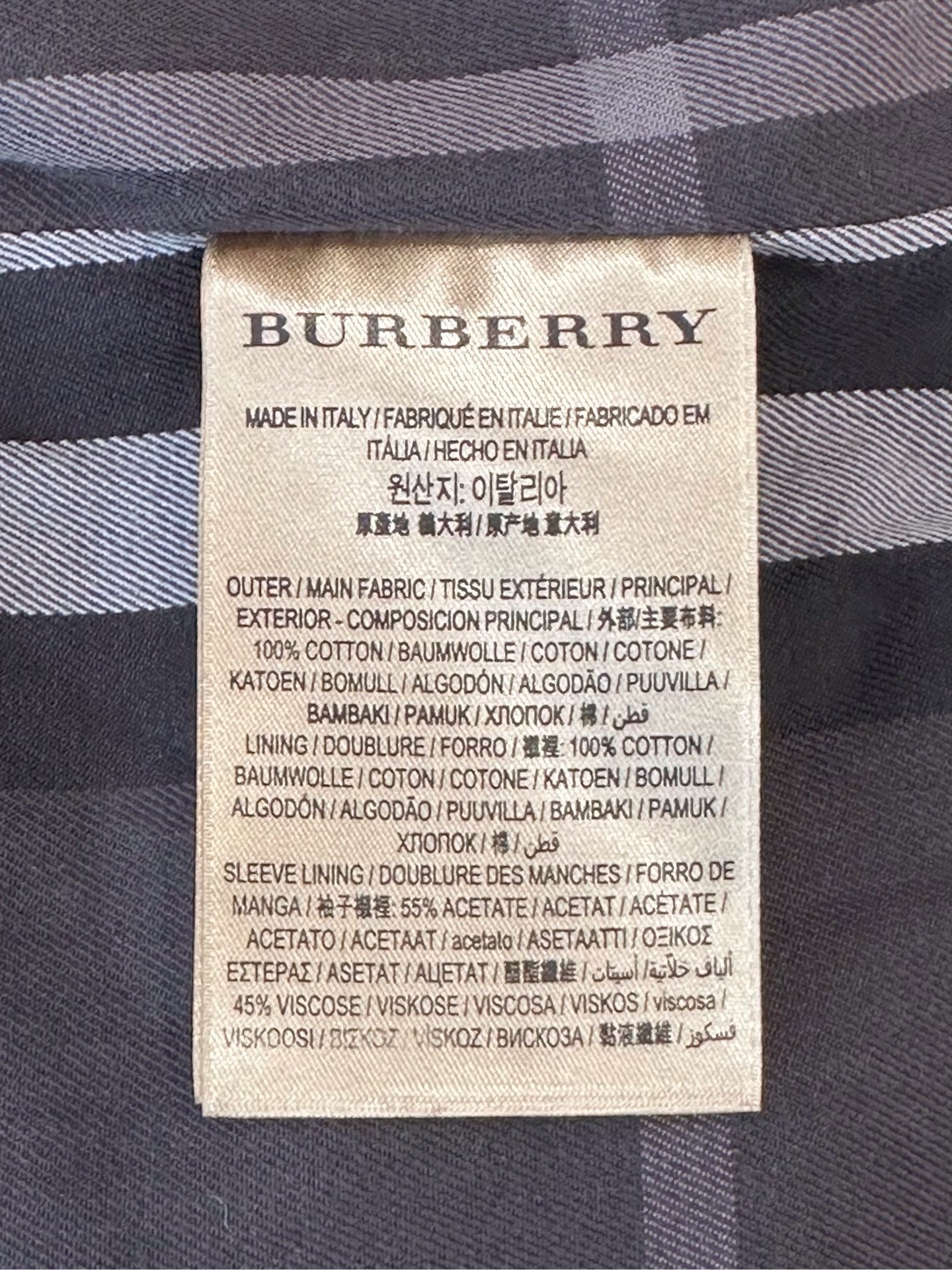 Burberry - London - Cotton - Grey - (48)