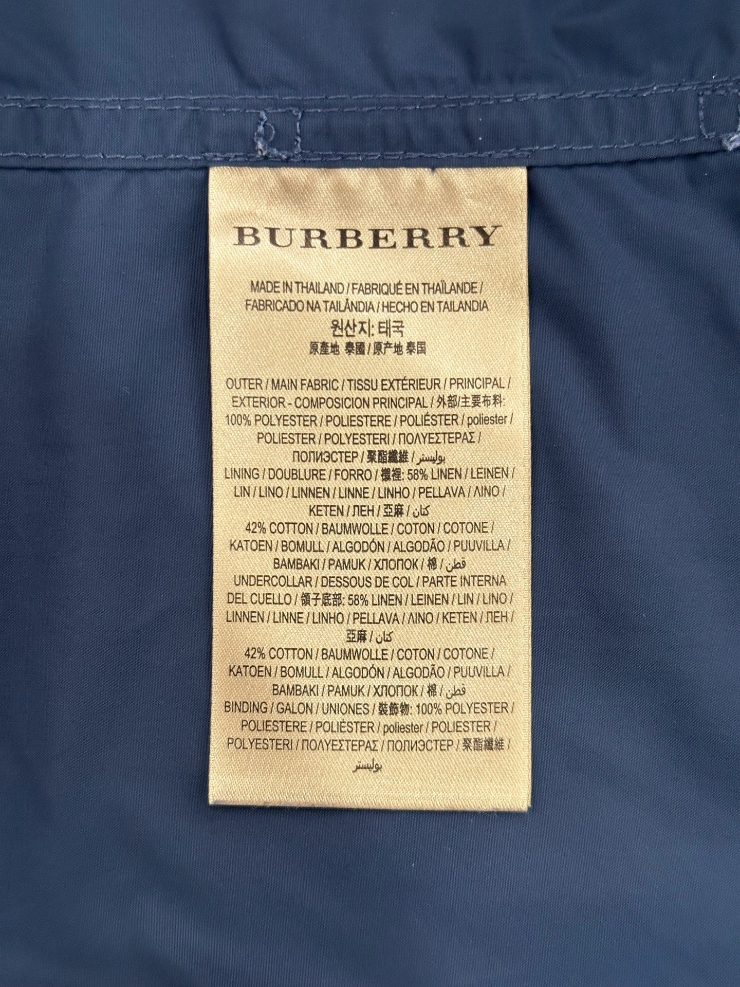 Burberry - London - Polyester - Blue - (XXL)
