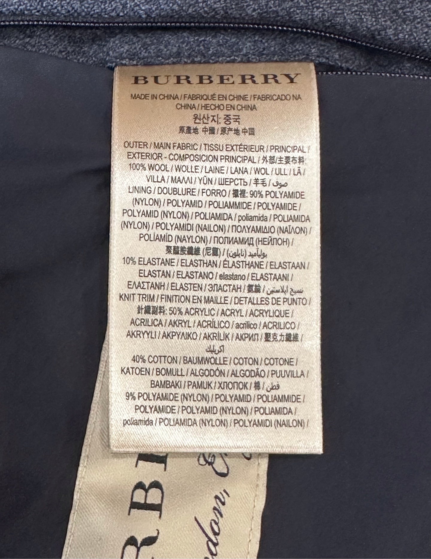 Burberry - London - Wool - Grey - (48)