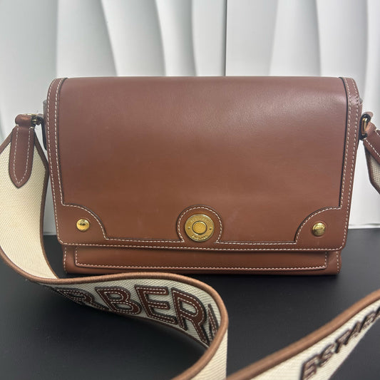 Burberry - Note Messenger Bag - Leather - Brown - (medium)