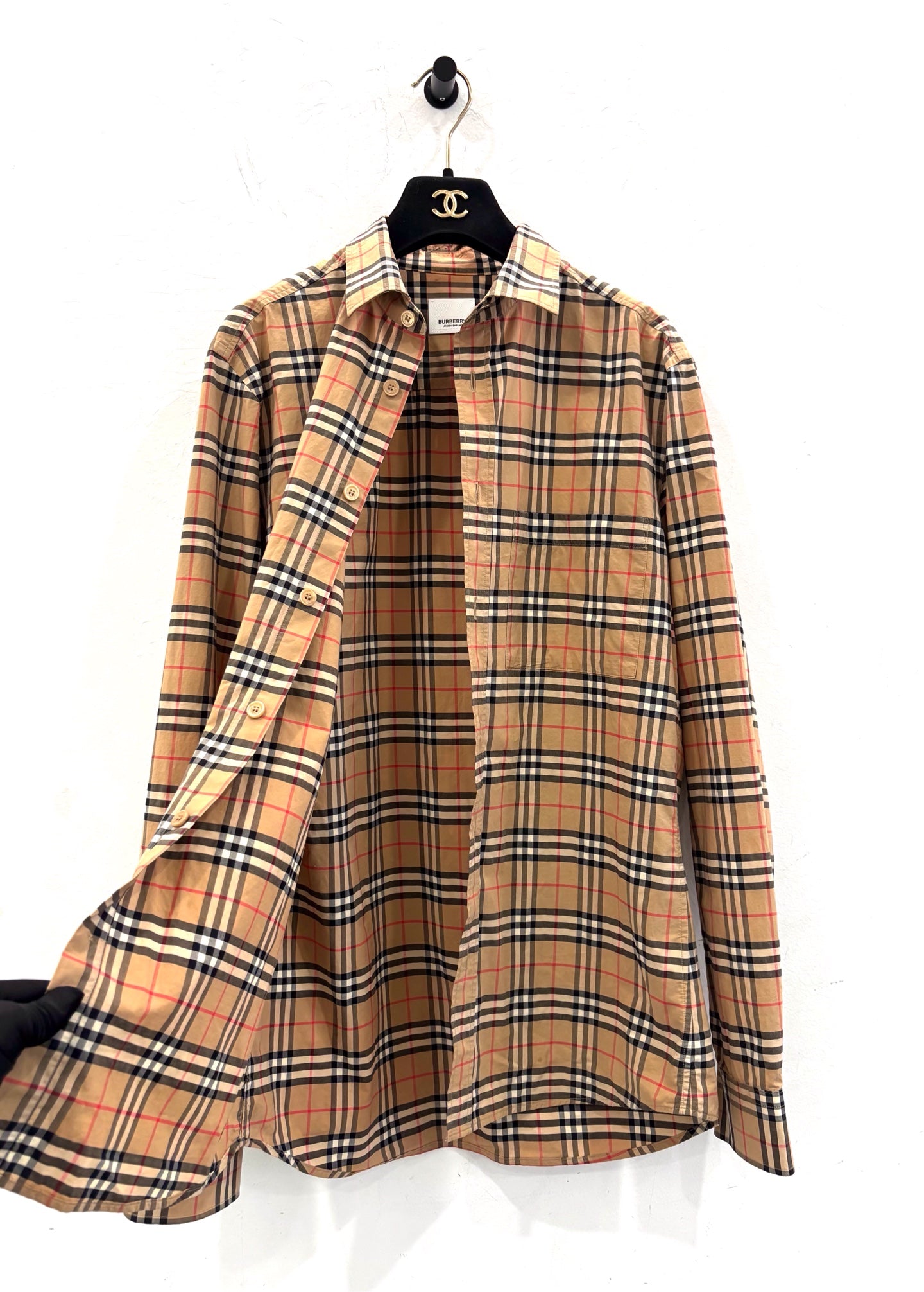 Burberry - Nova Check Shirt Jacket - Cotton and Elastane blend - Beige - (S)