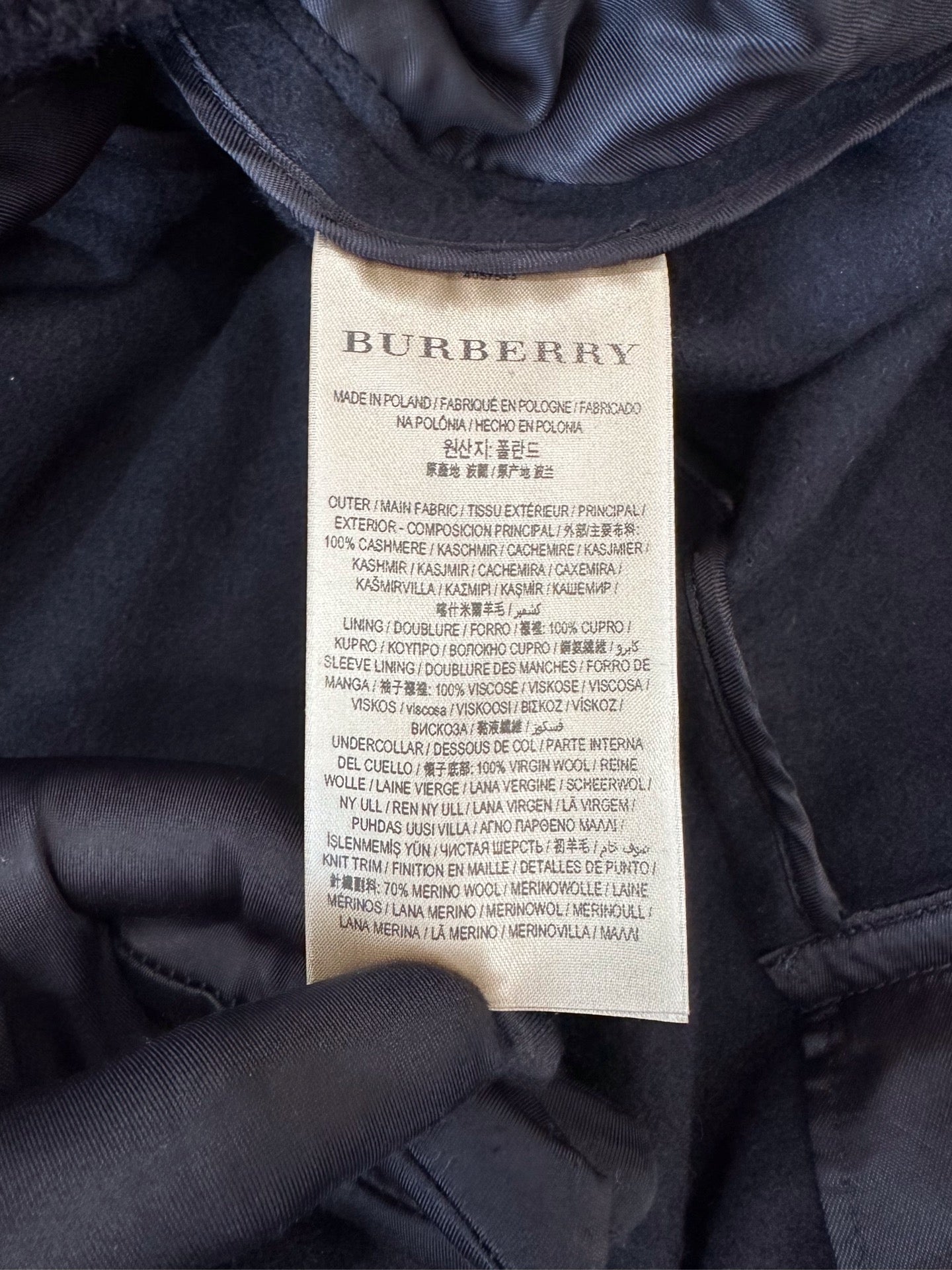Burberry - Other - Cashmere - Black - (6)