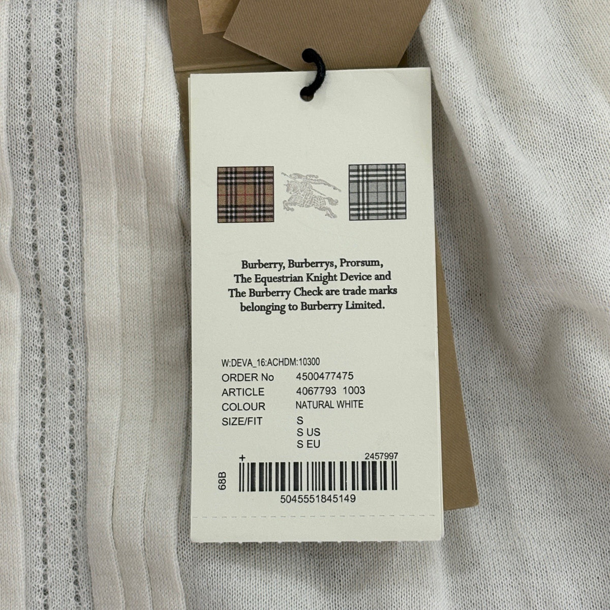 Burberry - Other - Cashmere - White - (S)