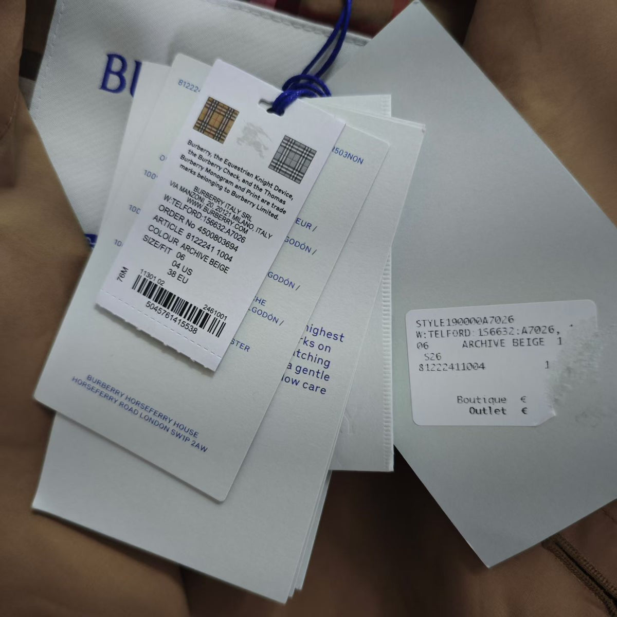 Burberry - Other - Cotton - Beige - (6)
