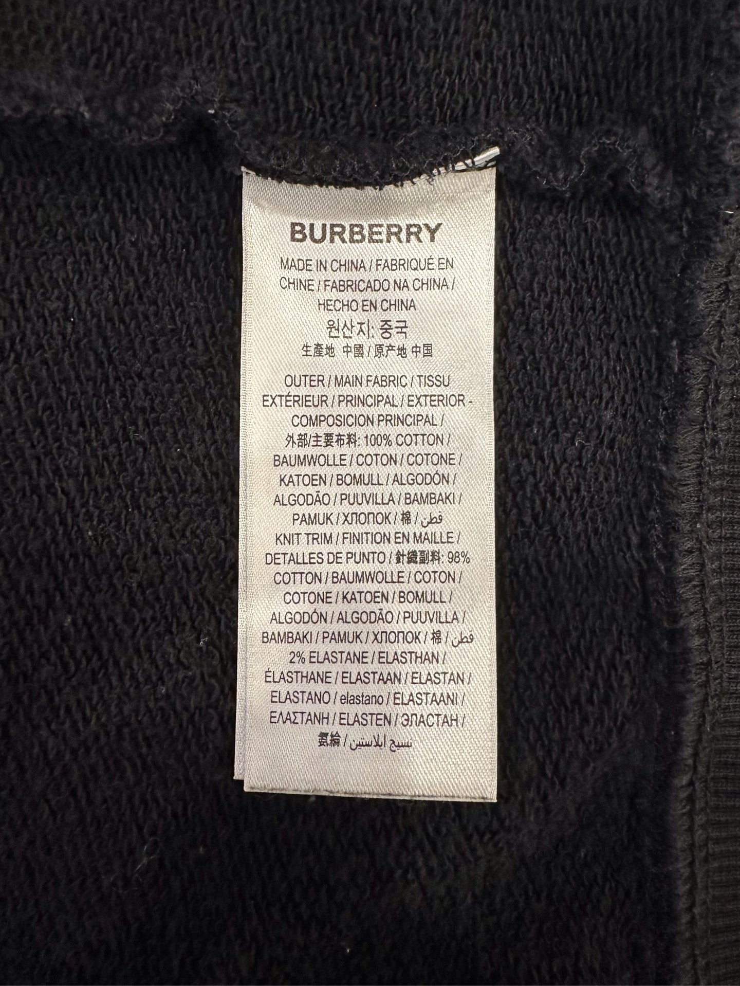 Burberry - Other - Cotton - Black - (L)