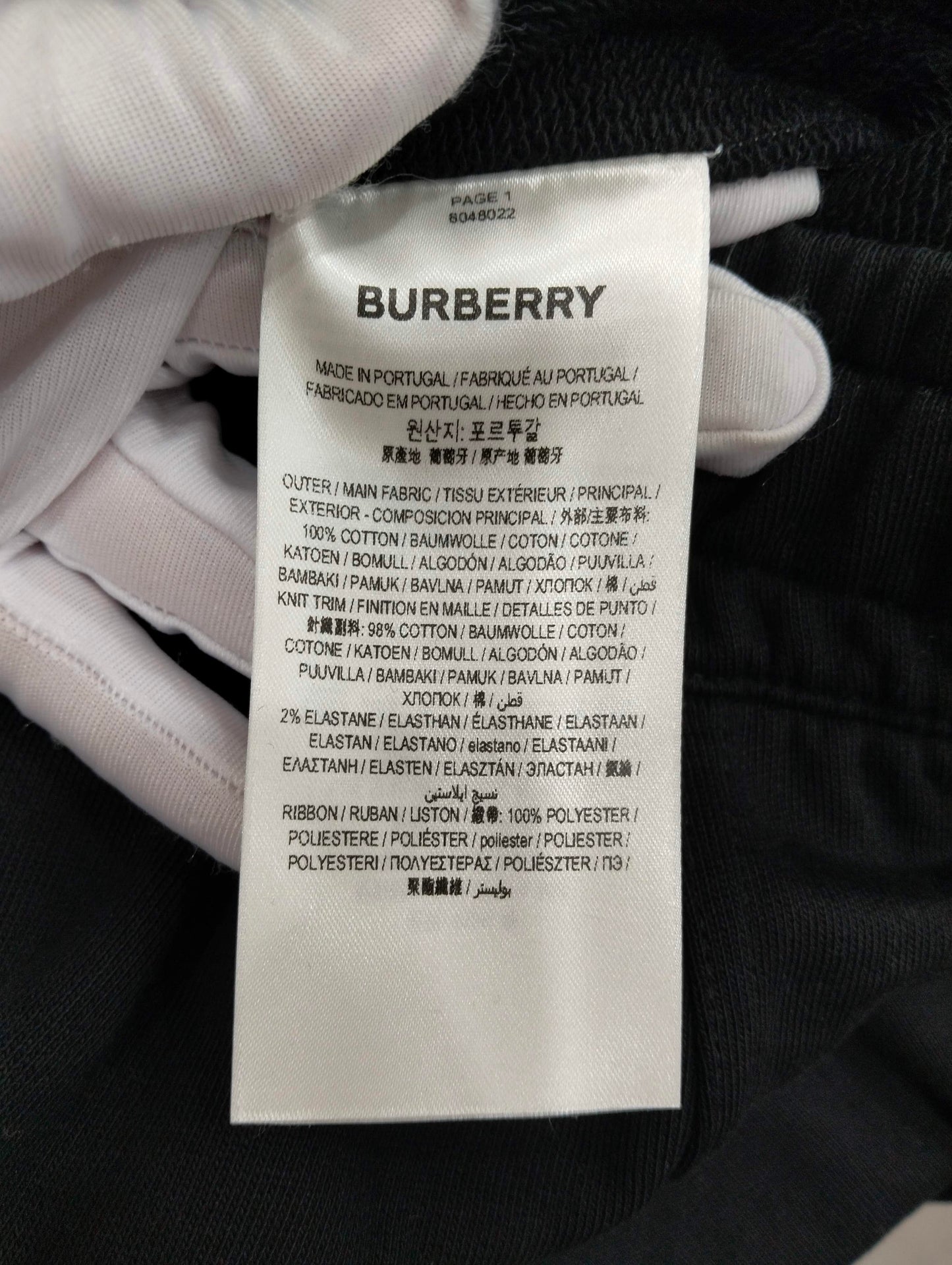 Burberry - Other - Cotton - Black - (XL)