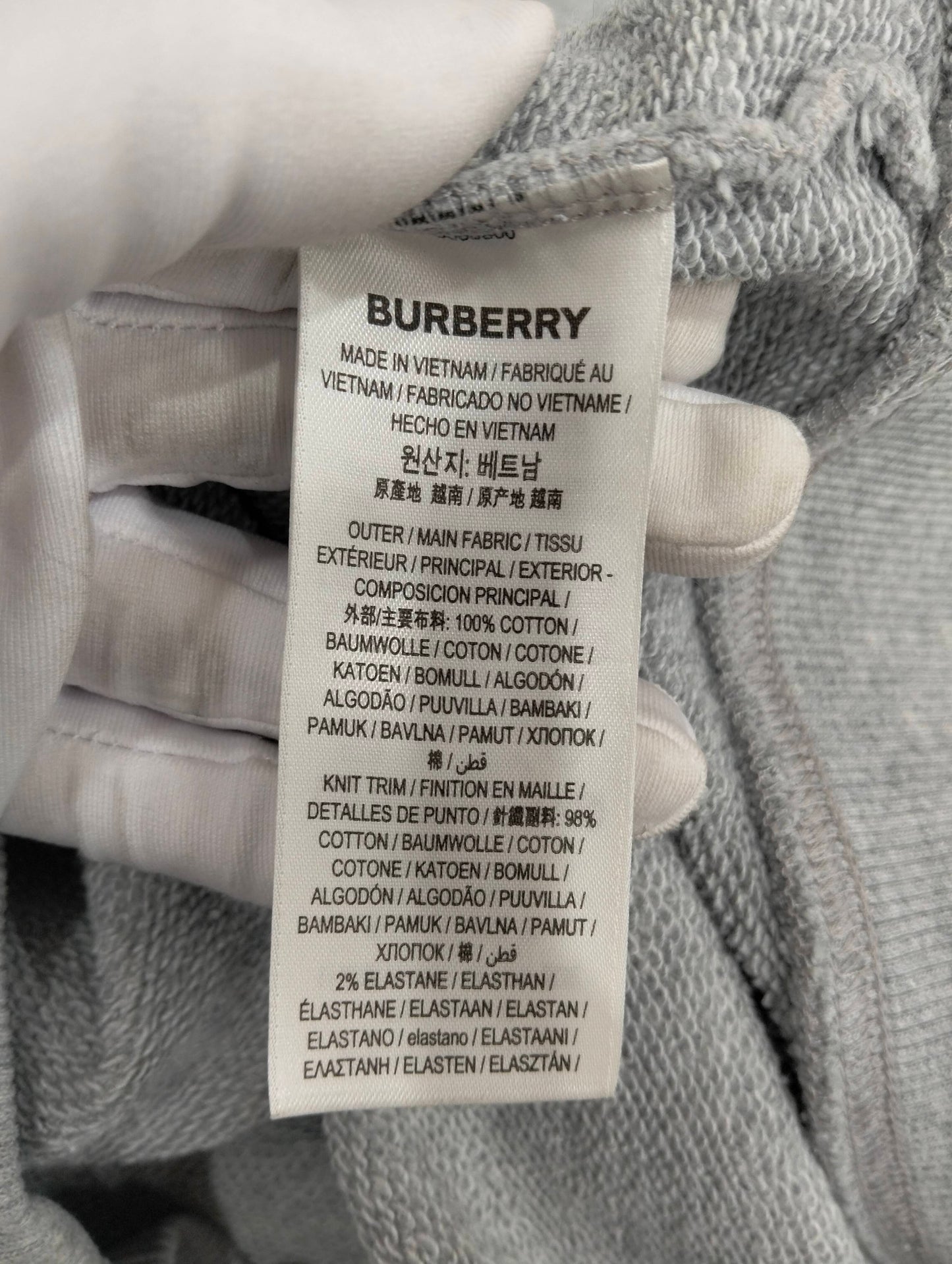 Burberry - Other - Cotton - Grey - (S)