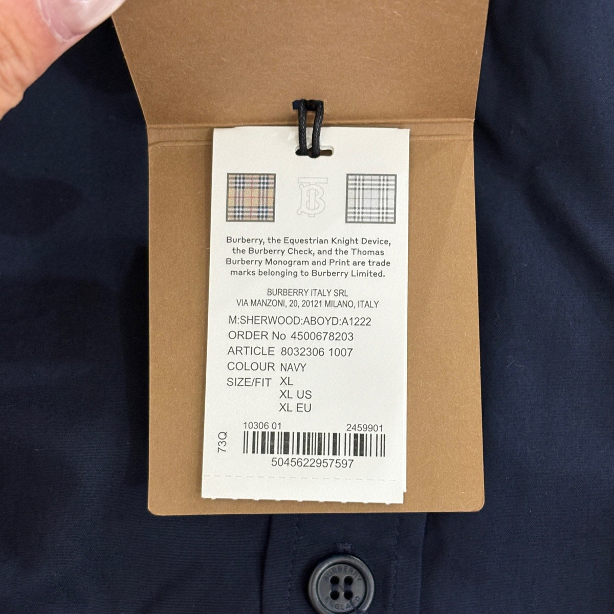 Burberry - Other - Cotton - Navy - (XL)
