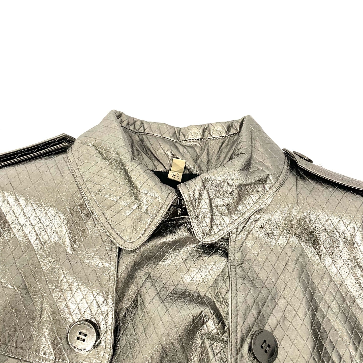 Burberry - Other - Leather - Silver - (44)
