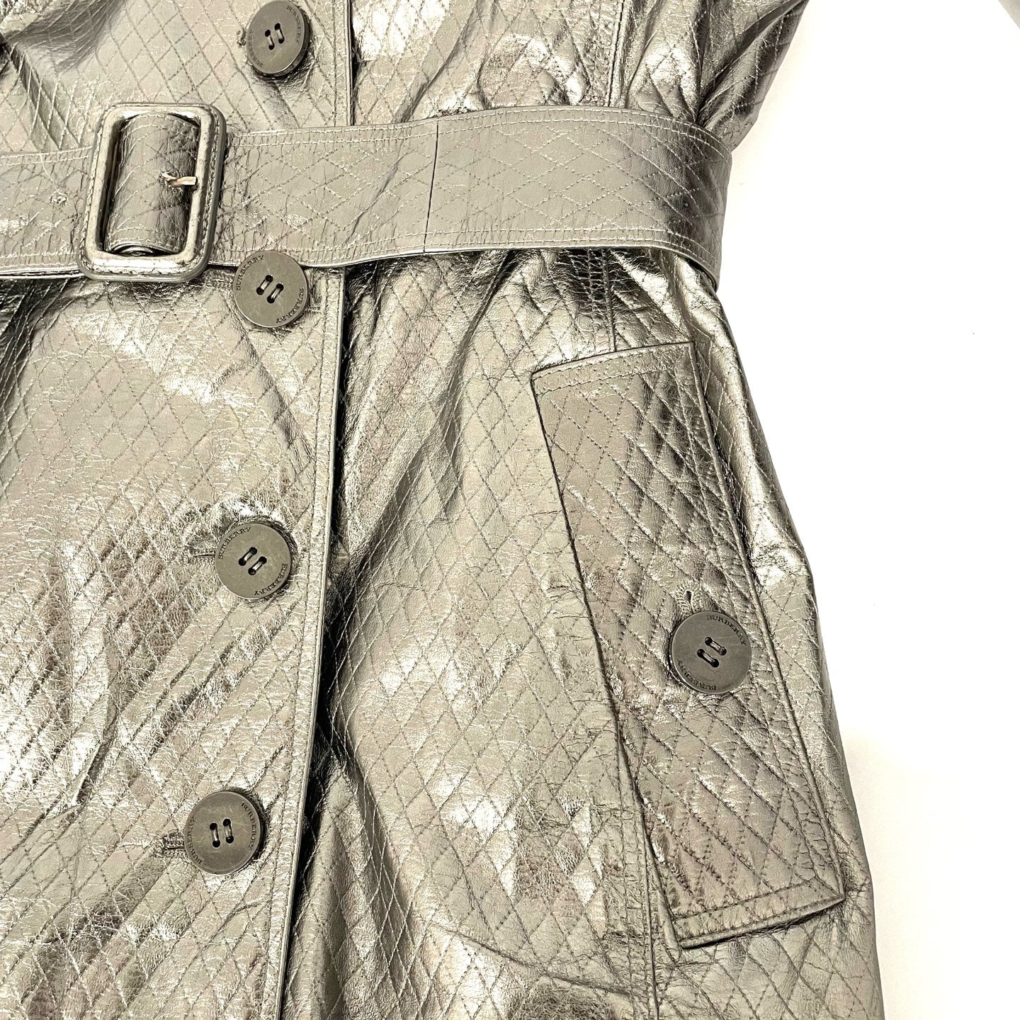 Burberry - Other - Leather - Silver - (48)