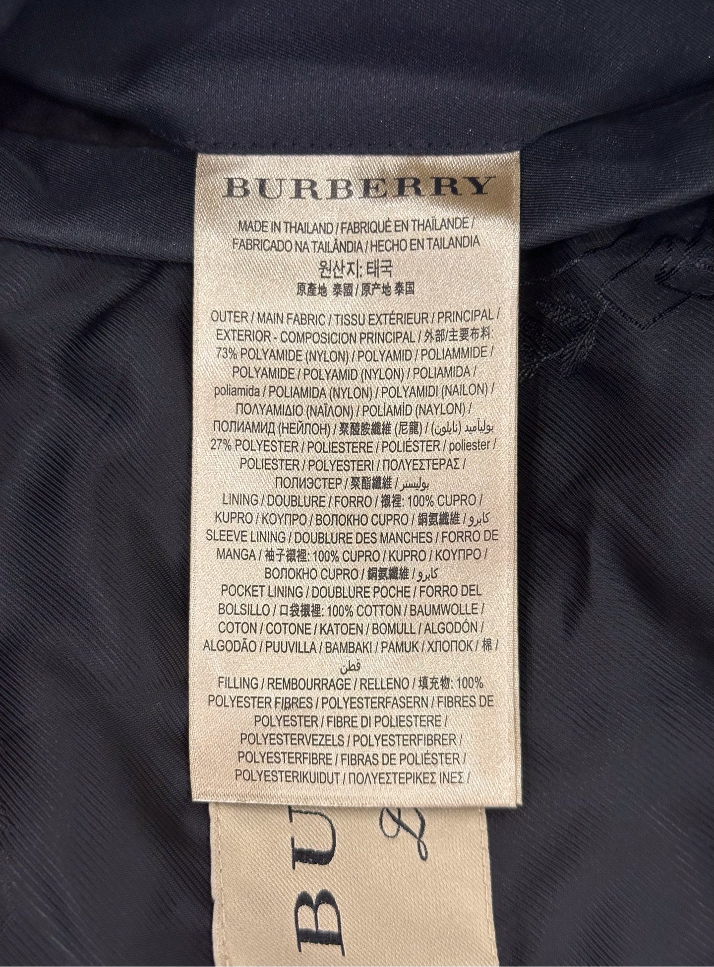 Burberry - Other - Polyamide - Black - (52)