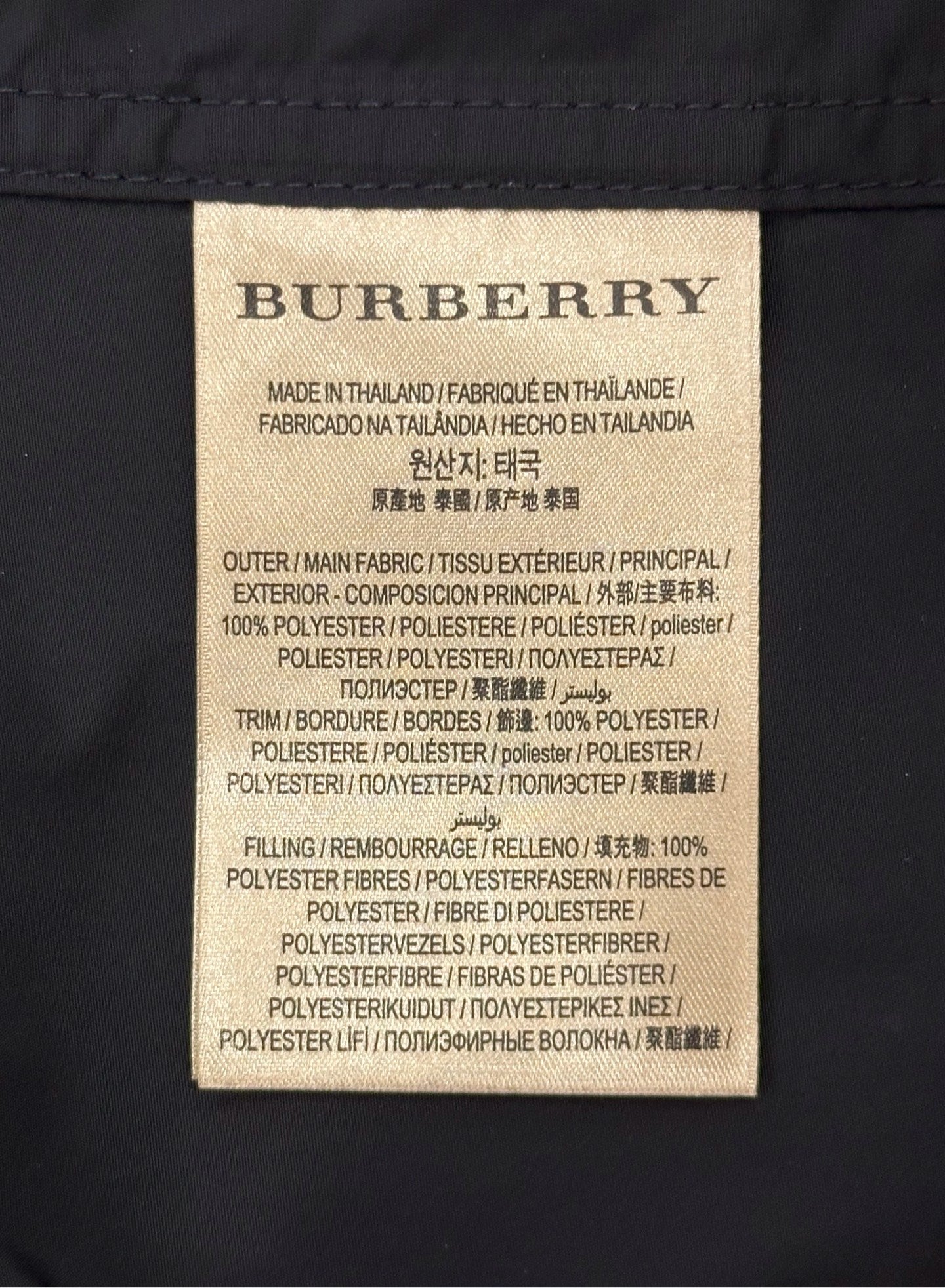 Burberry - Other - Polyester - Black - (48)