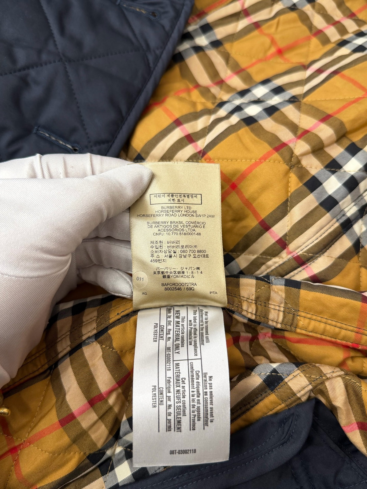 Burberry - Other - Polyester - Navy - (M)