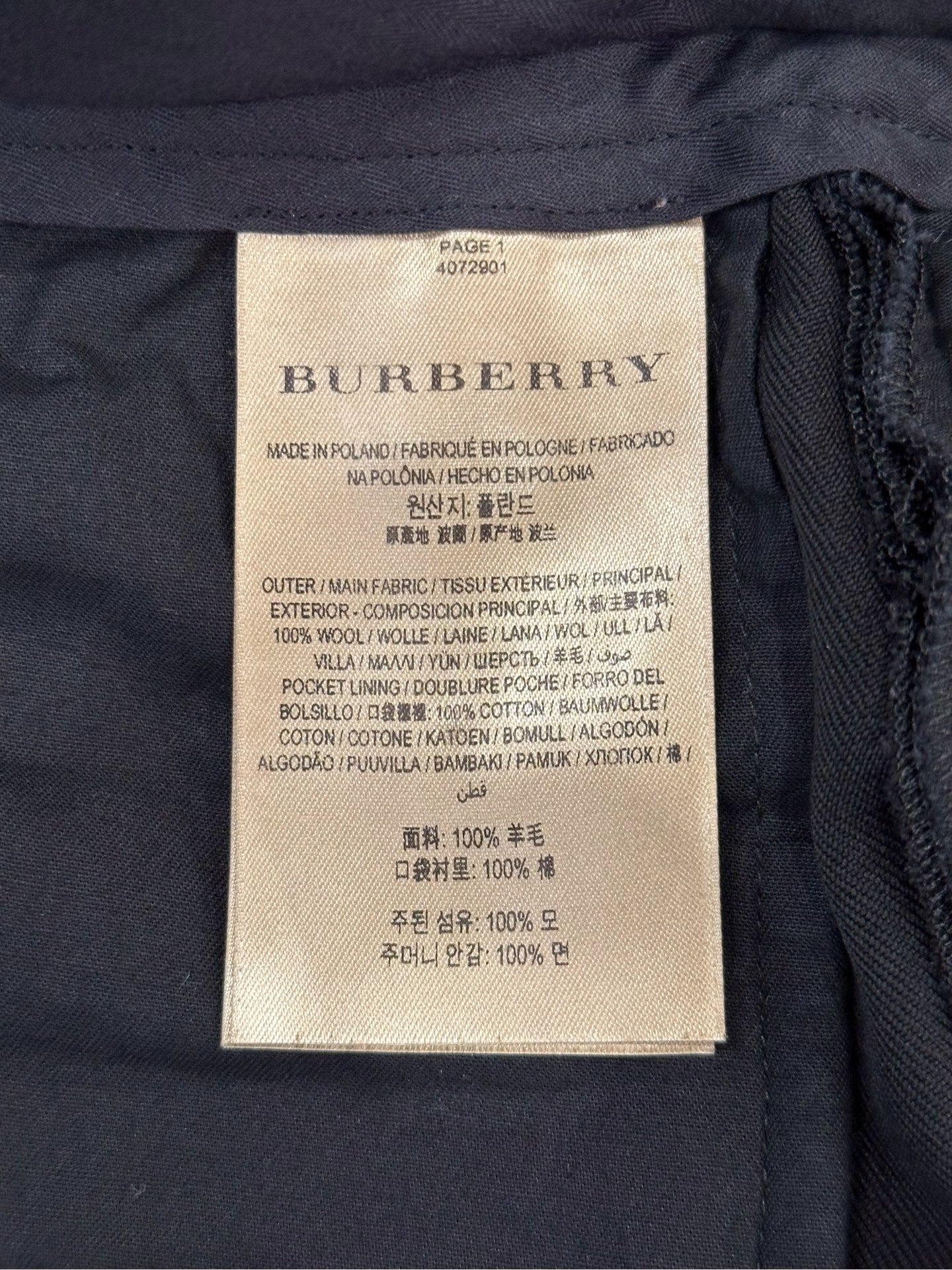 Burberry - Other - Wool - Black - (6)