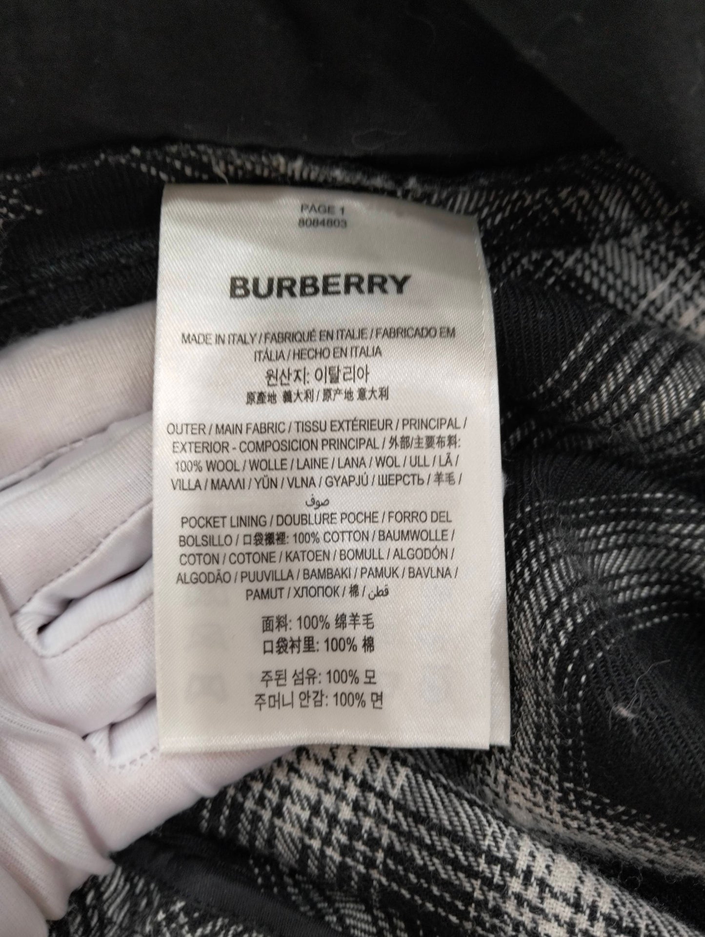 Burberry - Other - Wool - Black - (L)
