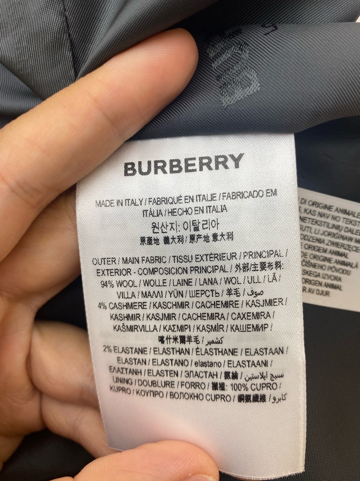 Burberry - Other - Wool - Grey - (36)